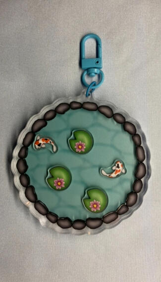 Koi shaker charm