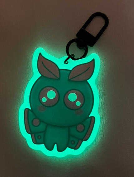 and he glows in the dark!